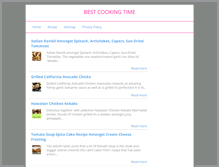 Tablet Screenshot of bestcookingtime.com